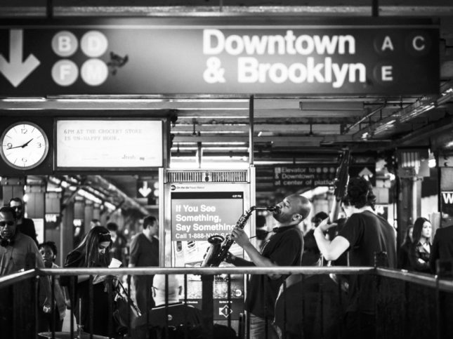 Music Being Played in NYC Subway